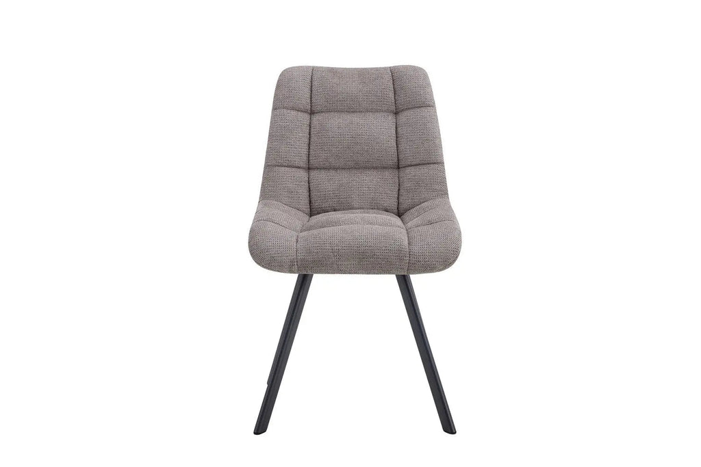 Chaise de salle à manger LUIZI Gris clair – 52 x 61,5 cm | TIKAYLA