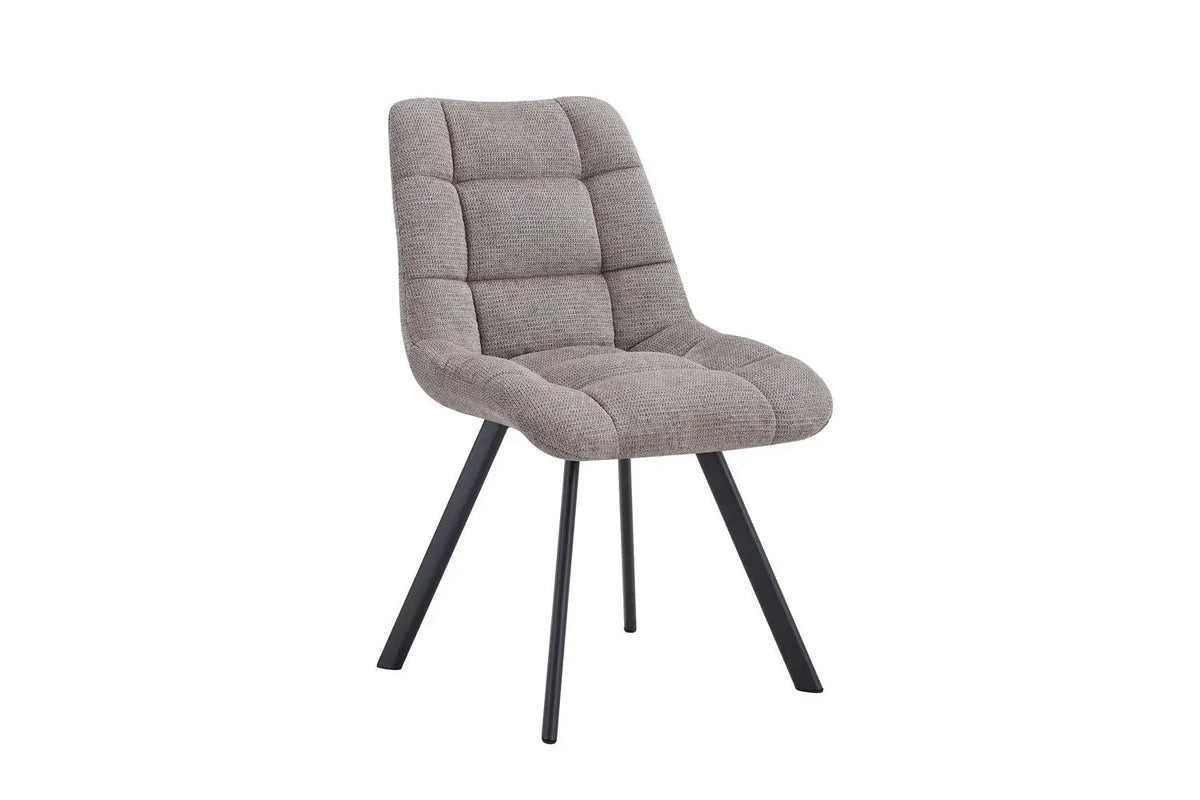 Chaise de salle à manger LUIZI Gris clair – 52 x 61,5 cm | TIKAYLA
