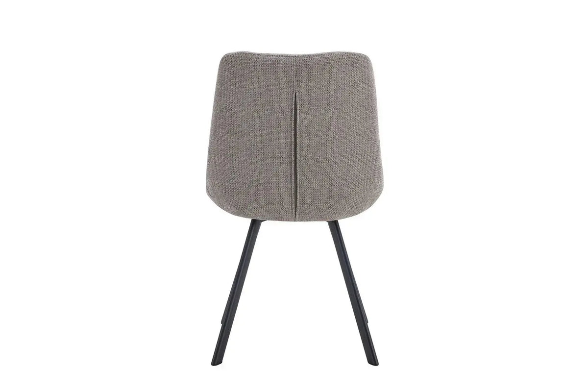 Chaise de salle à manger LUIZI Gris clair – 52 x 61,5 cm | TIKAYLA
