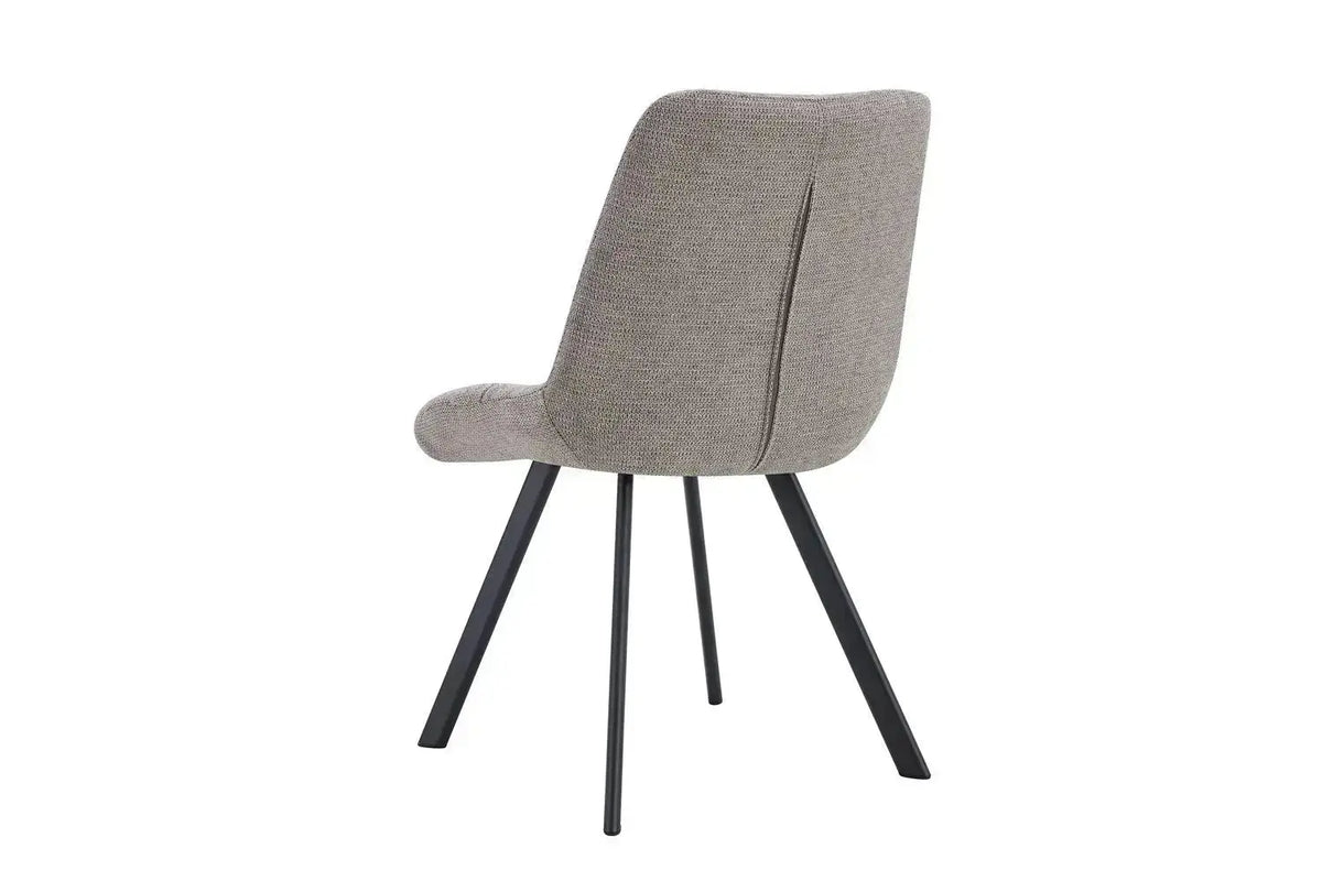 Chaise de salle à manger LUIZI Gris clair – 52 x 61,5 cm | TIKAYLA