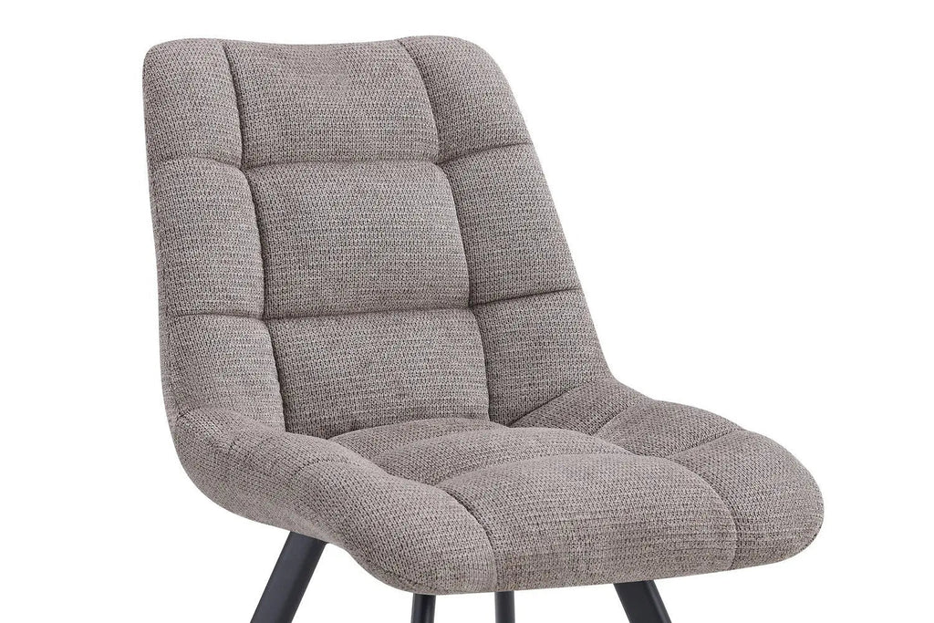 Chaise de salle à manger LUIZI Gris clair – 52 x 61,5 cm | TIKAYLA
