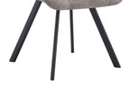 Chaise de salle à manger LUIZI Gris clair – 52 x 61,5 cm | TIKAYLA