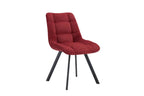 Chaise de salle à manger LUIZI Rouge – 52 x 61,5 cm | TIKAYLA