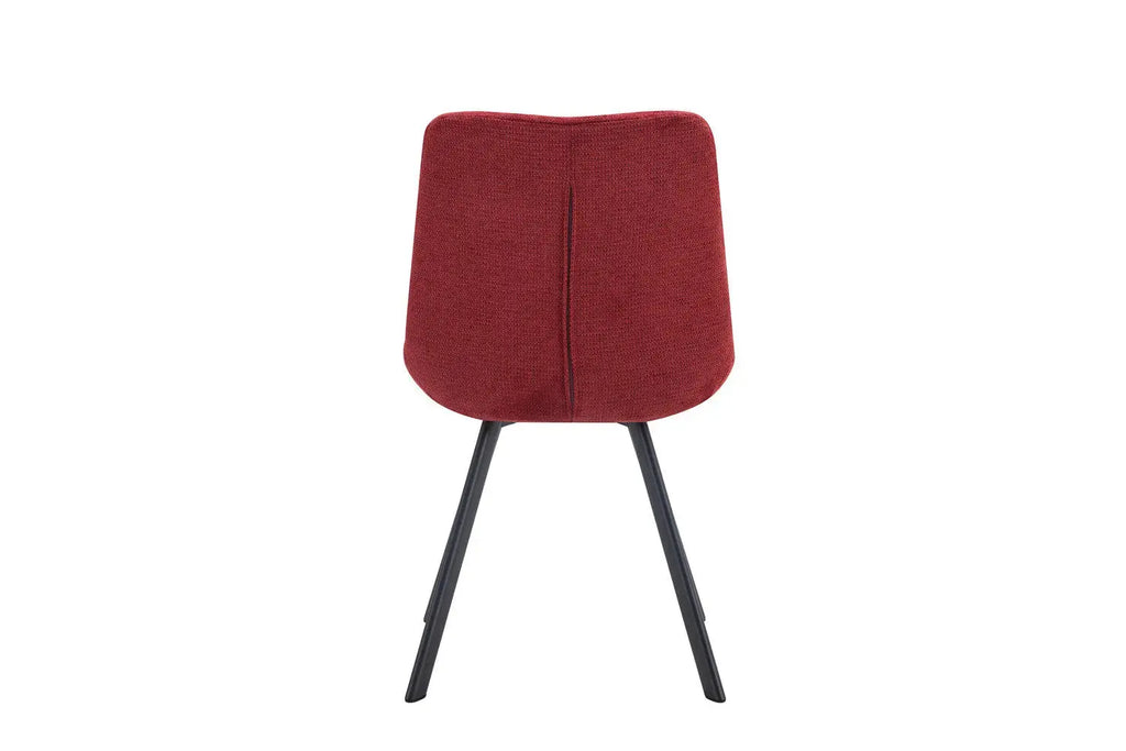 Chaise de salle à manger LUIZI Rouge – 52 x 61,5 cm | TIKAYLA