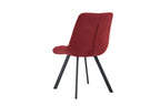 Chaise de salle à manger LUIZI Rouge – 52 x 61,5 cm | TIKAYLA
