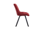 Chaise de salle à manger LUIZI Rouge – 52 x 61,5 cm | TIKAYLA