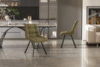 Chaise de salle à manger LUIZI Vert – 52 x 61,5 cm | TIKAYLA