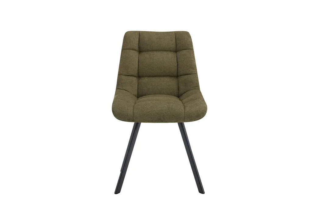 Chaise de salle à manger LUIZI Vert – 52 x 61,5 cm | TIKAYLA