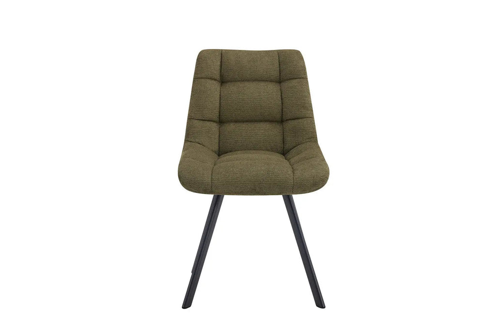 Chaise de salle à manger LUIZI Vert – 52 x 61,5 cm | TIKAYLA