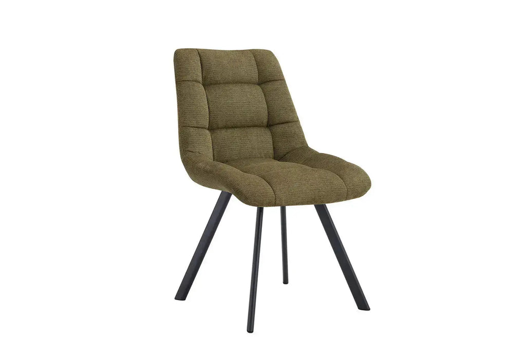 Chaise de salle à manger LUIZI Vert – 52 x 61,5 cm | TIKAYLA