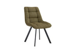 Chaise de salle à manger LUIZI Vert – 52 x 61,5 cm | TIKAYLA