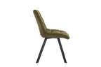 Chaise de salle à manger LUIZI Vert – 52 x 61,5 cm | TIKAYLA