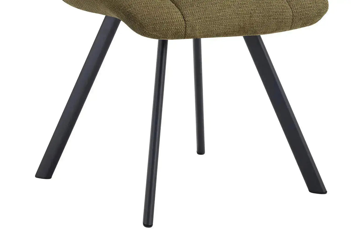 Chaise de salle à manger LUIZI Vert – 52 x 61,5 cm | TIKAYLA