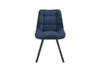 Chaise de salle à manger LUIZI Bleu – 52 x 61,5 cm | TIKAYLA