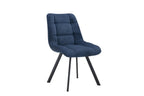 Chaise de salle à manger LUIZI Bleu – 52 x 61,5 cm | TIKAYLA