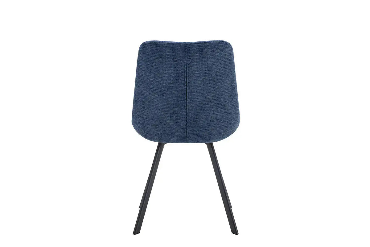 Chaise de salle à manger LUIZI Bleu – 52 x 61,5 cm | TIKAYLA