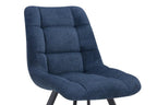 Chaise de salle à manger LUIZI Bleu – 52 x 61,5 cm | TIKAYLA