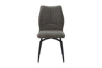 Chaise pivotante LYARA Gris tissu – 45,5 x 60 cm | TIKAYLA