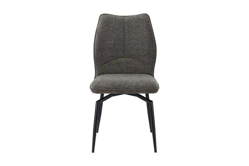 Chaise pivotante LYARA Gris tissu – 45,5 x 60 cm | TIKAYLA