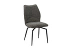 Chaise pivotante LYARA Gris tissu – 45,5 x 60 cm | TIKAYLA