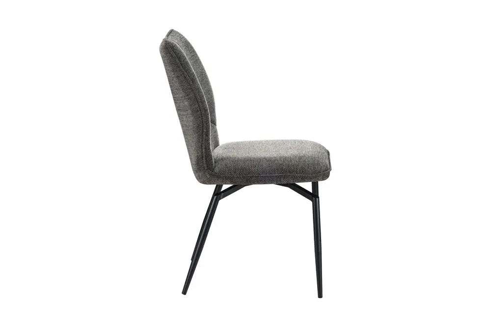 Chaise pivotante LYARA Gris tissu – 45,5 x 60 cm | TIKAYLA
