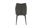 Chaises de Salle à Manger LYARA en Tissu Gris - 45.5 x 60 cm ROUSSEAU