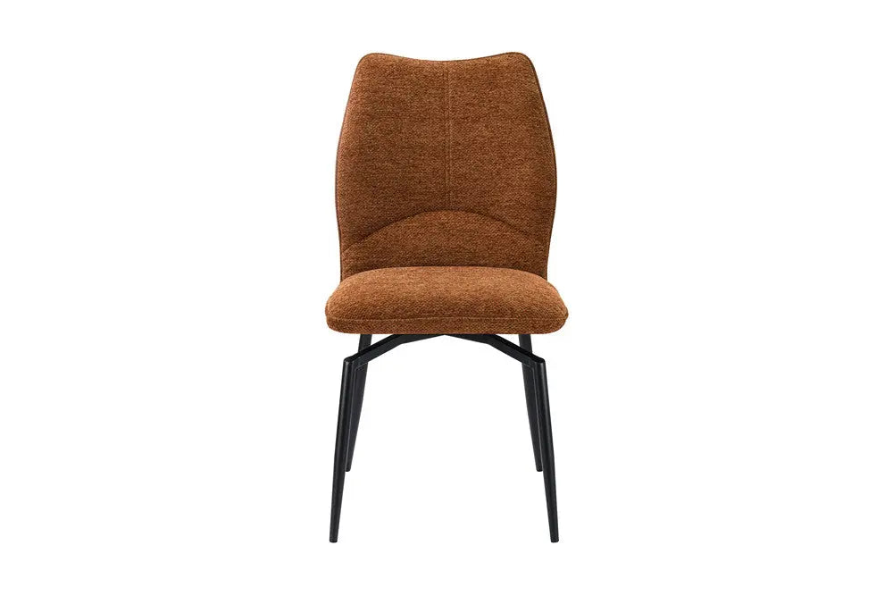 Chaise pivotante LYARA Rouille tissu – 45,5 x 60 cm | TIKAYLA