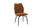 Chaise pivotante LYARA Rouille tissu – 45,5 x 60 cm | TIKAYLA