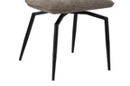 Chaises de Salle à Manger LYARA en Tissu Sable - 45.5 x 60 cm ROUSSEAU