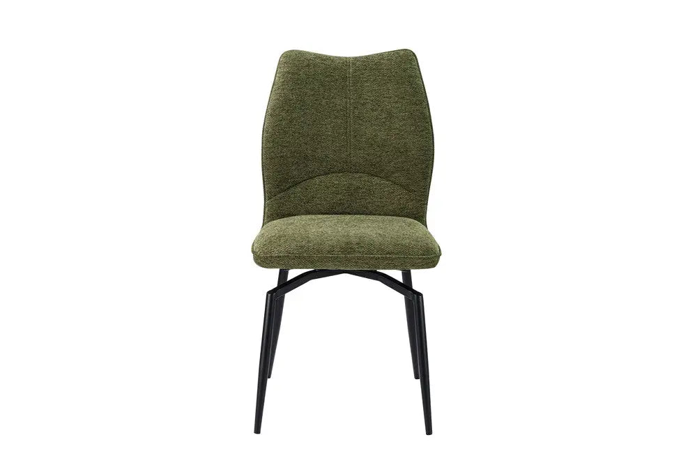 Chaise pivotante LYARA Vert tissu – 45,5 x 60 cm | TIKAYLA