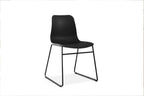 Chaise de salle à manger MARYA Noir polypropylène – 52 x 44 cm | TIKAYLA