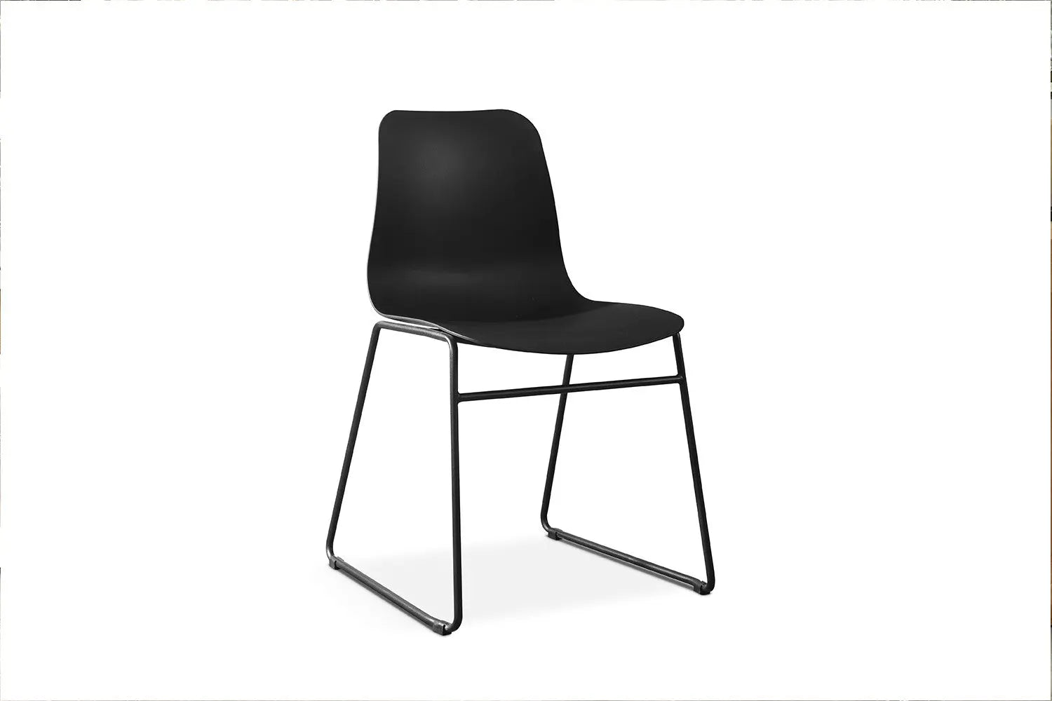 Chaise de salle à manger MARYA Noir polypropylène – 52 x 44 cm | TIKAYLA