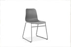 Chaise de salle à manger MARYA Gris polypropylène – 52 x 44 cm | TIKAYLA