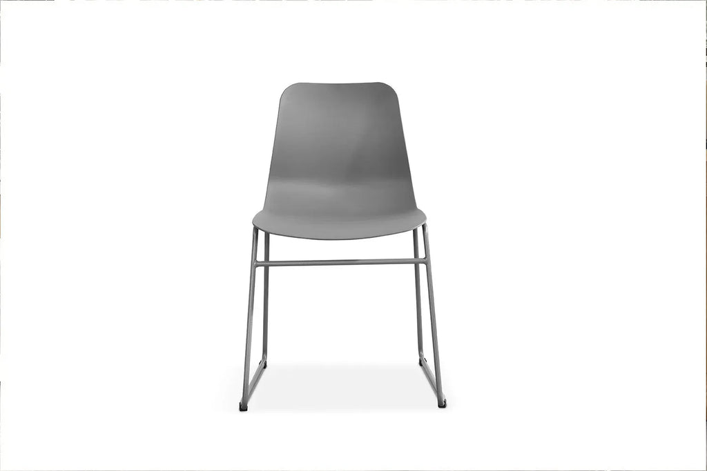 Chaise de salle à manger MARYA Gris polypropylène – 52 x 44 cm | TIKAYLA
