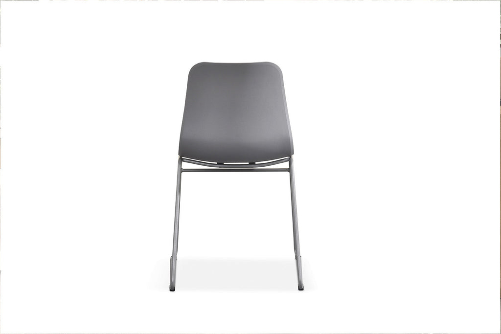 Chaise de salle à manger MARYA Gris polypropylène – 52 x 44 cm | TIKAYLA