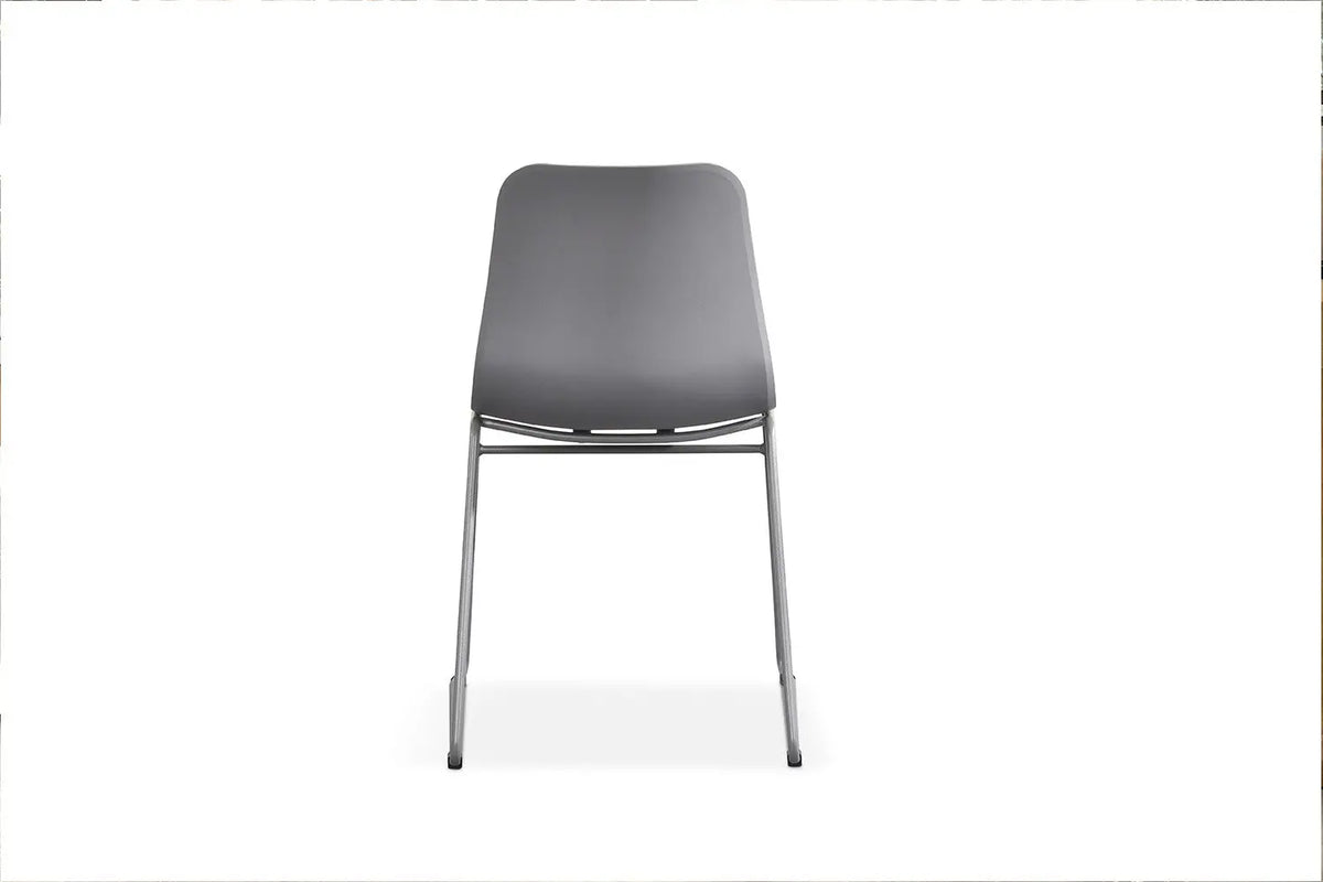 Chaise de salle à manger MARYA Gris polypropylène – 52 x 44 cm | TIKAYLA