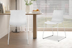 Chaise de salle à manger MARYA Blanc polypropylène – 52 x 44 cm | TIKAYLA