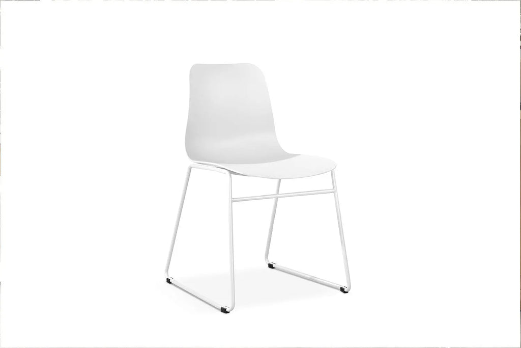 Chaise de salle à manger MARYA Blanc polypropylène – 52 x 44 cm | TIKAYLA
