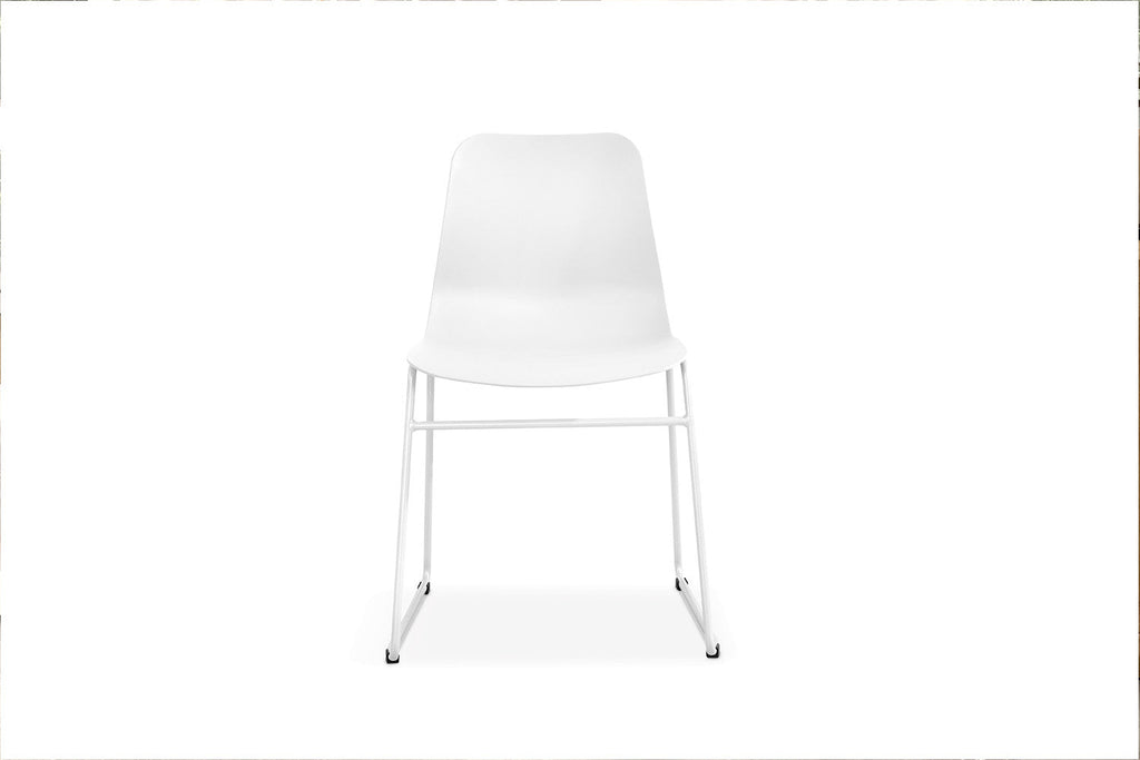Chaise de salle à manger MARYA Blanc polypropylène – 52 x 44 cm | TIKAYLA