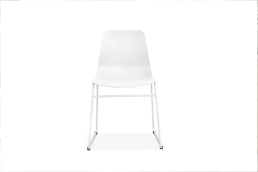 Chaise de salle à manger MARYA Blanc polypropylène – 52 x 44 cm | TIKAYLA