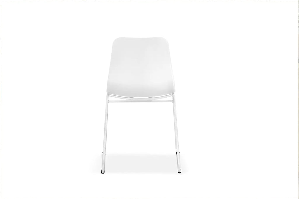 Chaise de salle à manger MARYA Blanc polypropylène – 52 x 44 cm | TIKAYLA
