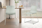 Chaise de salle à manger MARYA Gris vert polypropylène – 52 x 44 cm | TIKAYLA