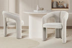 Chaise de salle à manger BEJAYA Beige avec accoudoirs – 63 x 62 cm | TIKAYLA