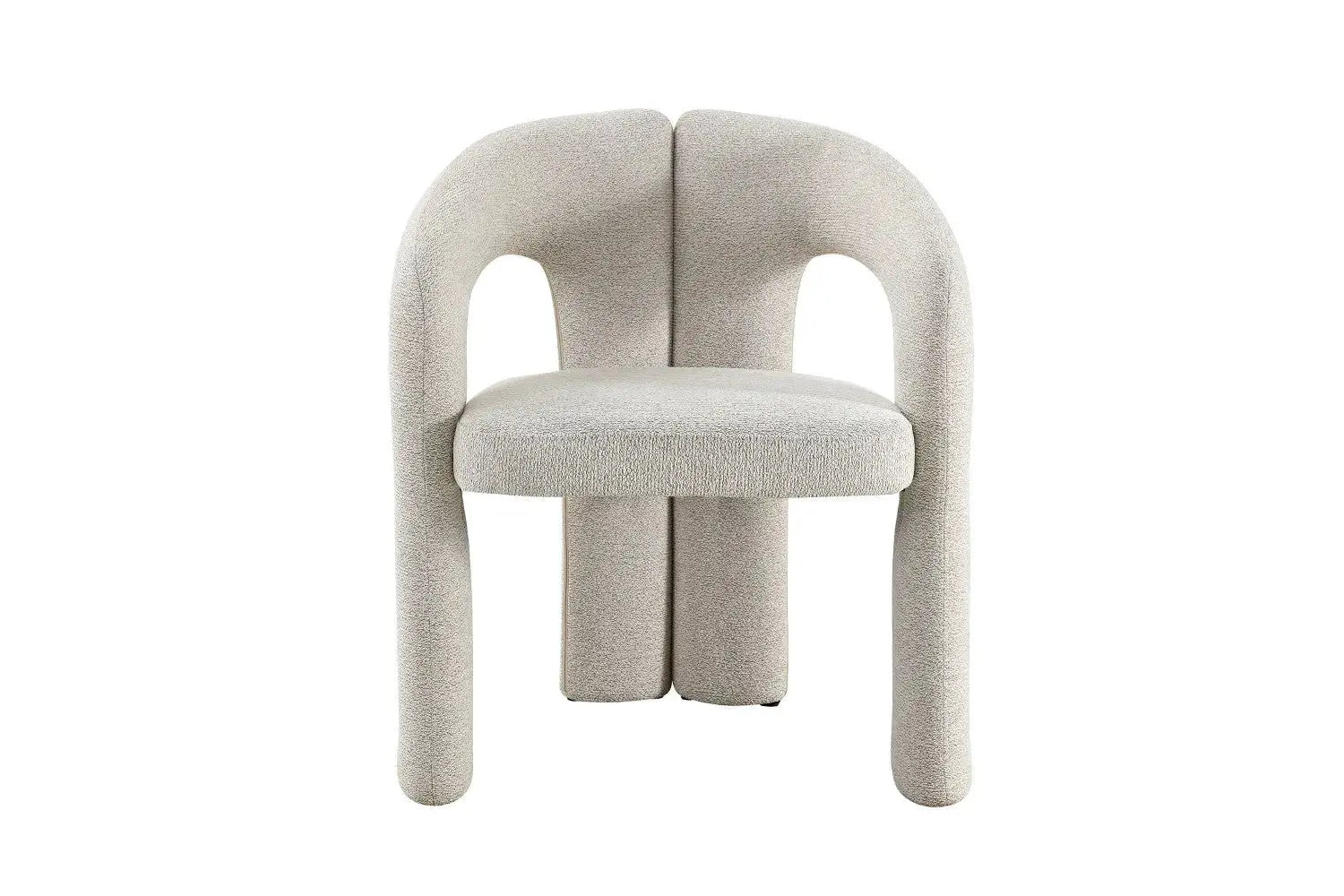 Chaise de salle à manger BEJAYA Beige avec accoudoirs – 63 x 62 cm | TIKAYLA