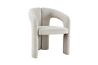 Chaise de salle à manger BEJAYA Beige avec accoudoirs – 63 x 62 cm | TIKAYLA