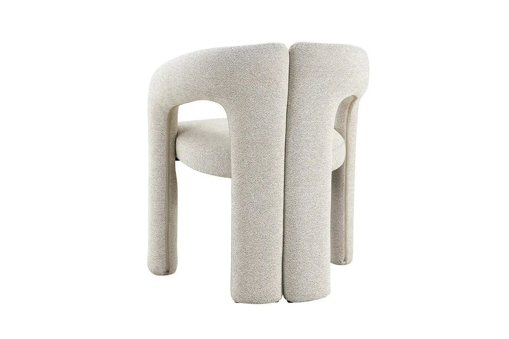 Chaise de salle à manger BEJAYA Beige avec accoudoirs – 63 x 62 cm | TIKAYLA