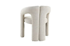 Chaise de salle à manger BEJAYA Beige avec accoudoirs – 63 x 62 cm | TIKAYLA