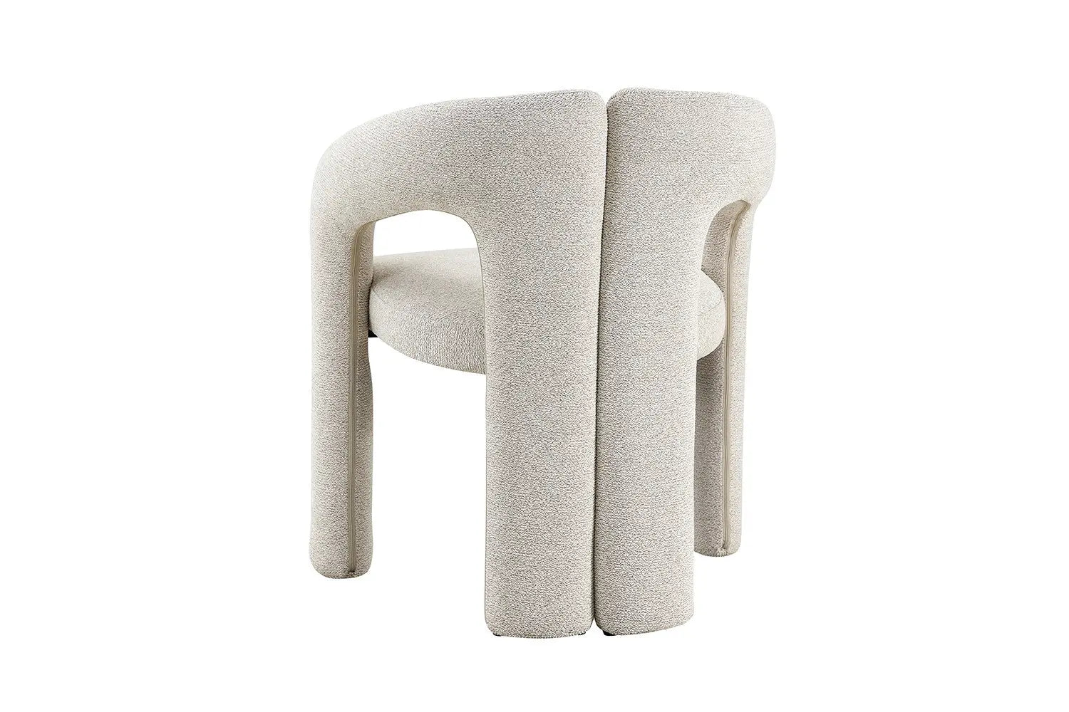 Chaise de salle à manger BEJAYA Beige avec accoudoirs – 63 x 62 cm | TIKAYLA