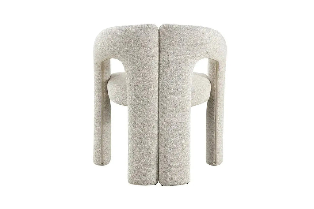 Chaise de salle à manger BEJAYA Beige avec accoudoirs – 63 x 62 cm | TIKAYLA