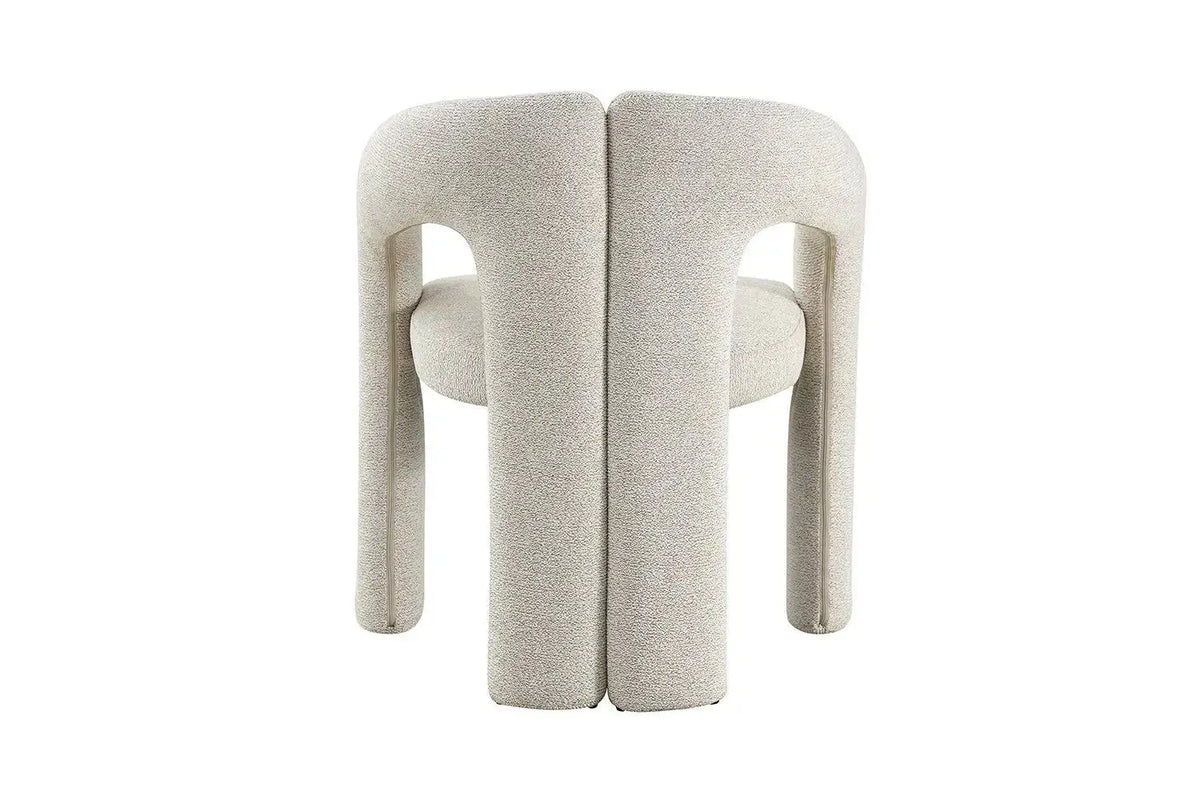 Chaise de salle à manger BEJAYA Beige avec accoudoirs – 63 x 62 cm | TIKAYLA
